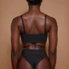 Intimates Soft Mesh Bandeau Bra in Black