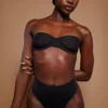 Intimates Soft Mesh High Waisted Knicker in Black