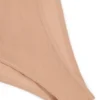 Intimates Soft Mesh Invisible Strap Thong Bodysuit in Warm Peach