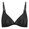 Intimates Soft Mesh Single Layer Triangle Bra in Black