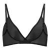 Intimates Soft Mesh Single Layer Triangle Bra in Black