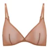 Intimates Soft Mesh Single Layer Triangle Bra in Honey