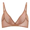 Intimates Soft Mesh Single Layer Triangle Bra in Honey