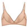 Intimates Soft Mesh Single Layer Triangle Bra in Warm Peach