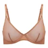 Intimates Soft Mesh Single Layer Underwired Bra in Honey
