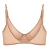 Intimates Soft Mesh Single Layer Underwired Bra in Warm Peach