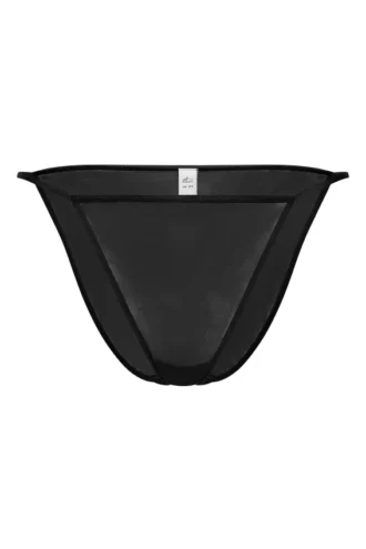 Intimates Soft Mesh String Bikini in Black