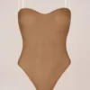 Intimates Strapless Bodysuit in Almond