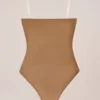 Intimates Strapless Bodysuit in Almond