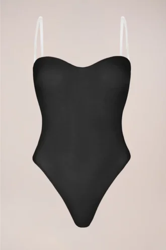 Intimates Strapless Bodysuit in Black