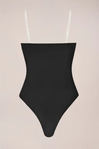 Intimates Strapless Bodysuit in Black