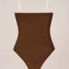 Intimates Strapless Bodysuit in Chestnut
