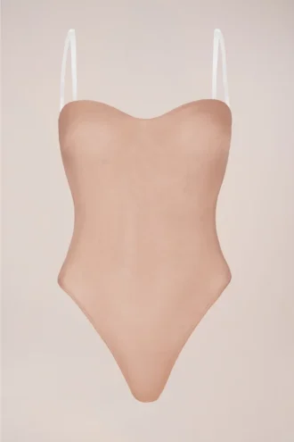Intimates Strapless Bodysuit in Warm Peach