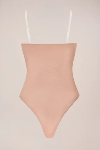 Intimates Strapless Bodysuit in Warm Peach