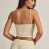 Isalie Modal Camisole Pyjama Top in Lemon Print