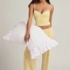 Isalie Modal Camisole Pyjama Top in Pastel Yellow