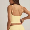 Isalie Modal Camisole Pyjama Top in Pastel Yellow