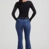 Jacey High-Rise Flared Jeans in Indigo Wash
