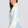 Jacquard-Knit Cropped Jumper in Ivory