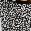 Jacquard-Knit Oversized Jumper in Black