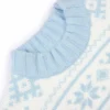 Jacquard-Knit Oversized Jumper in Powder Blue