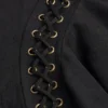 Jalsa Lace-Up Mid-Rise Mini Skirt in Black