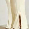 Jamila Strapless Flared Hem Jumpsuit in Ivory