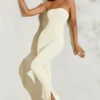 Jamila Strapless Flared Hem Jumpsuit in Ivory