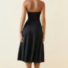 Joely Slinky Jersey Strapless A-Line Midaxi Dress in Black Joely Slinky Jersey Strapless A-Line Midaxi Dress in Black