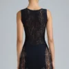 Joni Embellished Mid-Rise Mini Skirt in Black