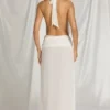 Kaeli Halterneck Maxi Dress in White
