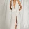 Kaeli Halterneck Maxi Dress in White