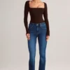 Kaia Modal Square-Neck Long-Sleeve Top in Chocolate Brown Kaia Modal Square-Neck Long-Sleeve Top in Chocolate Brown