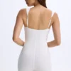 Kaia Modal Sweetheart-Neck Unitard in White