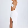 Kaikoa Cut-Out Bandeau Maxi Dress in White Kaikoa Cut-Out Bandeau Maxi Dress in White