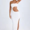 Kaikoa Cut-Out Bandeau Maxi Dress in White Kaikoa Cut-Out Bandeau Maxi Dress in White