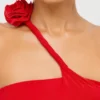 Kalina Jersey Asymmetric Cut Out Maxi Dress in Scarlet Red Kalina Jersey Asymmetric Cut Out Maxi Dress in Scarlet Red