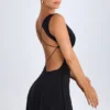 Kalista Plunge Cut-Out Mini Dress in Black Kalista Plunge Cut-Out Mini Dress in Black