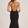 Karissa Modal Halterneck Midaxi Dress in Black