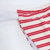 Kauai Ruched Cheeky Bikini Bottoms in Cherry Red