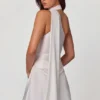 Kiraz Asymmetric Scarf-Detail Mini Dress in White Kiraz Asymmetric Scarf-Detail Mini Dress in White