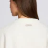 Knit Cropped Cardigan in Ivory