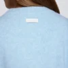 Knit Cropped Cardigan in Powder Blue