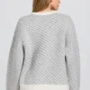 Knit Logo Oversized Jumper in Ice