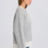 Knit Logo Oversized Jumper in Ice