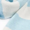 Knit Striped Scarf in Powder Blue