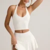 Kori Modal Halterneck Tank Top in White