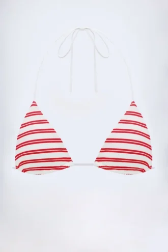 Kotor Triangle Bikini Top in Cherry Red