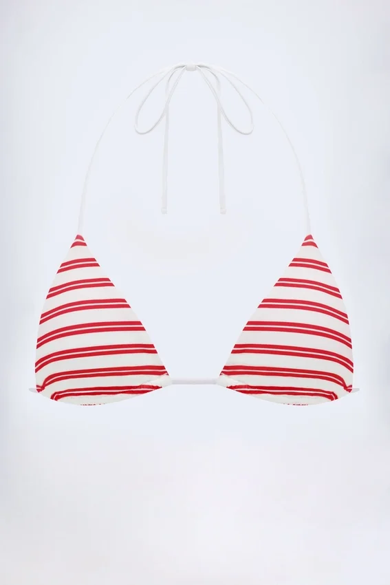 Kotor Triangle Bikini Top in Cherry Red Kotor Triangle Bikini Top in Cherry Red