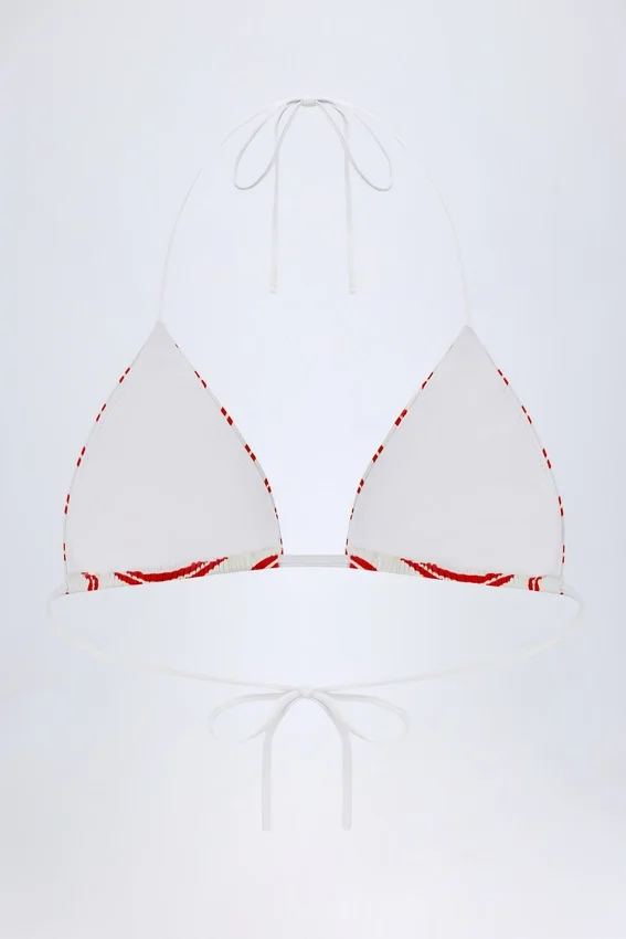 Kotor Triangle Bikini Top in Cherry Red Kotor Triangle Bikini Top in Cherry Red